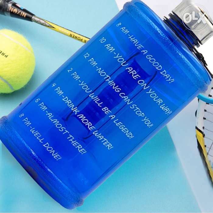 Large 2.2l motivational water bottle bpa free 5