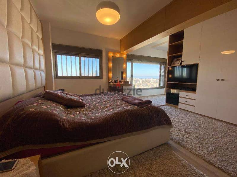 270 SQM Duplex in Mar Roukouz, Metn with a Breathtaking Sea view 5