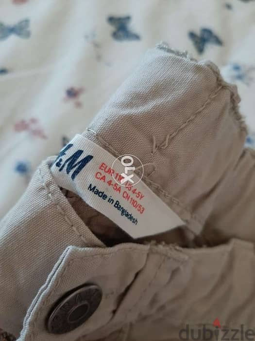 H&M beige pants for boys 4-5 yrs 2
