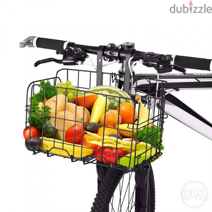 Folding bike basket detchable steel 1