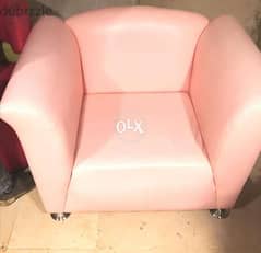 2 pink sofas office armchair