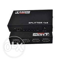 HDMI Splitter 1X4 4 Port Full HD Hub Repeater Amplifier v1.4 3D 4K 2