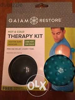 GAIAM RESTORE HOT and Cold Therapy Kit two hard balls New 0