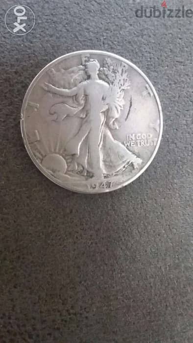 USA Half Dollar Silver Walking Liberty year 1947 12,5g Silver 30mm Di 0