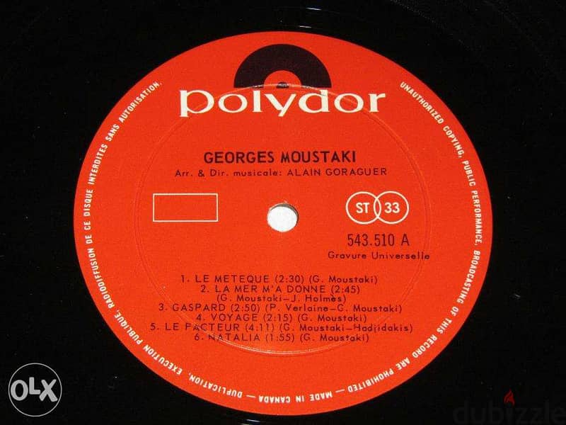georges moustaki double vinyl lp 2