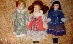 vintage ceramic dolls 42cm 0
