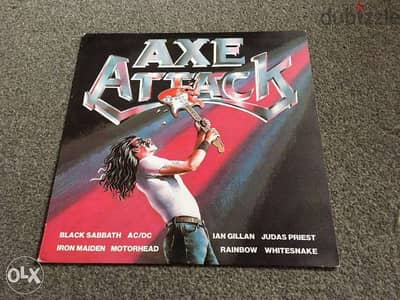 AXE ATTACK rock hits vinyl lp