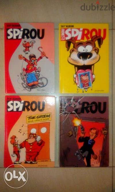 spirou albums hard covers starting 10$