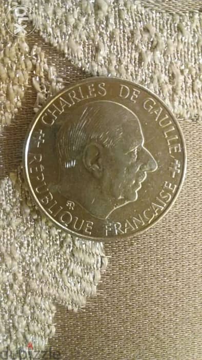 Charles De Gaulle Memorial 1 French Franc