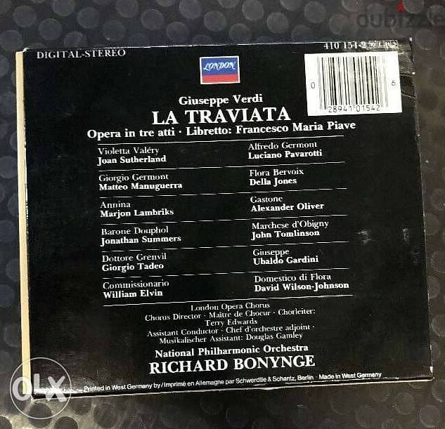 Verdi: La Traviata Box set, Sutherland, Pavarotti, Maneguerra, Bonynge 3