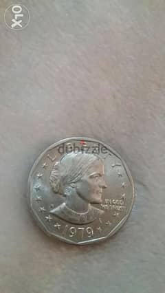 USA One Dollar Coin Commemorative Suzane Anthony year 1979