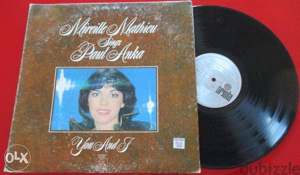 Mireille Mathieu Sings Paul Anka You and I LP Vinyl 0