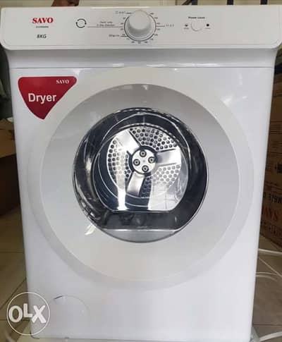 Dryer Savo 8kg Vented نشافة سافو نبريش