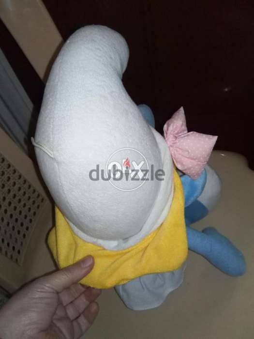 SMURFETTE LOVE LARGE PLUSH doll says I LOVE YOU by her hair 46 Cm=15$ 2