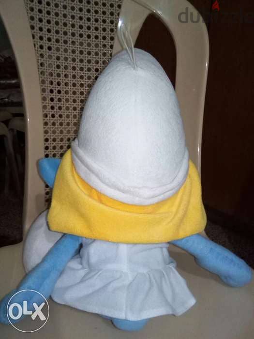 SMURFETTE LOVE LARGE PLUSH doll says I LOVE YOU by her hair 46 Cm=15$ 4