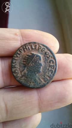 Roman Ancient Bronze Coin for Emeprror Phillip year 244 AD