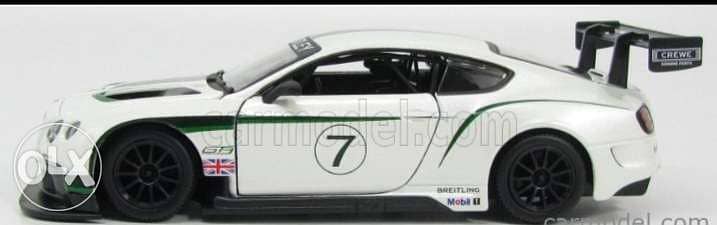 Bentley Continental GT3 diecast car model 1:24. 1