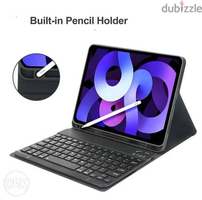 iPad Smart Case with Magnetic Wireless Keyboard & Apple Pencil Holder 6