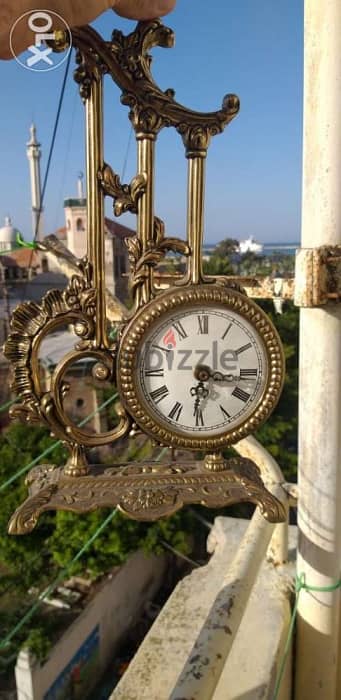 antique copper dicorative clock 2