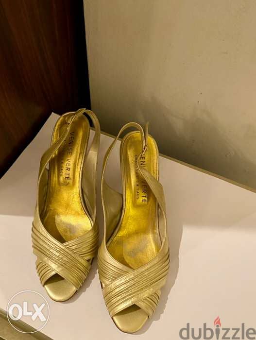Venise Verte Gold sandals 1
