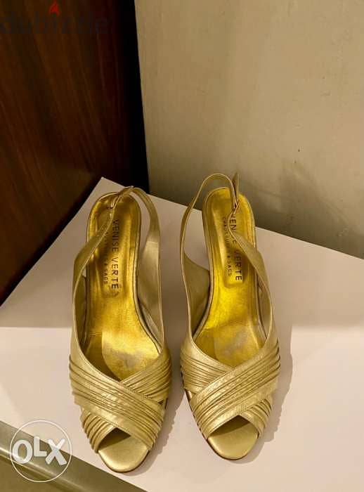 Venise Verte Gold sandals 3