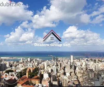 Spacious Apartment with a Beautiful Sea View For Sale in Achrafieh