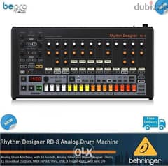 Behringer Rhythm Designer RD-8 Mk2 Analog Drum Machine 0