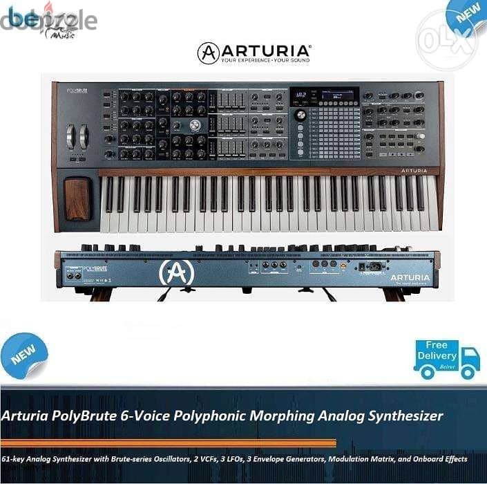 Arturia PolyBrute 6-Voice Polyphonic Morphing Analog Synthesizer 1