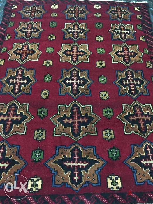 سجادة عجمية. شغل يدوي صوف. 150/115. persian carpet. tapis. Hand made 1