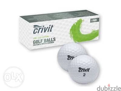 Crivit-Golf Balls with Distance Meet Control/ 3 piece