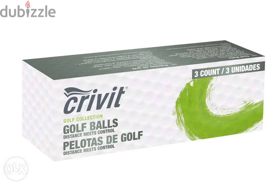 Crivit-Golf Balls with Distance Meet Control/ 3 piece 1