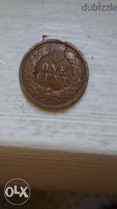 USA Coin Indian Head Cent year 1890 1