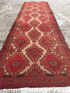 سجادة عجمية. شغل يدوي صوف كريدور 245/70. Hand made. persian carpet