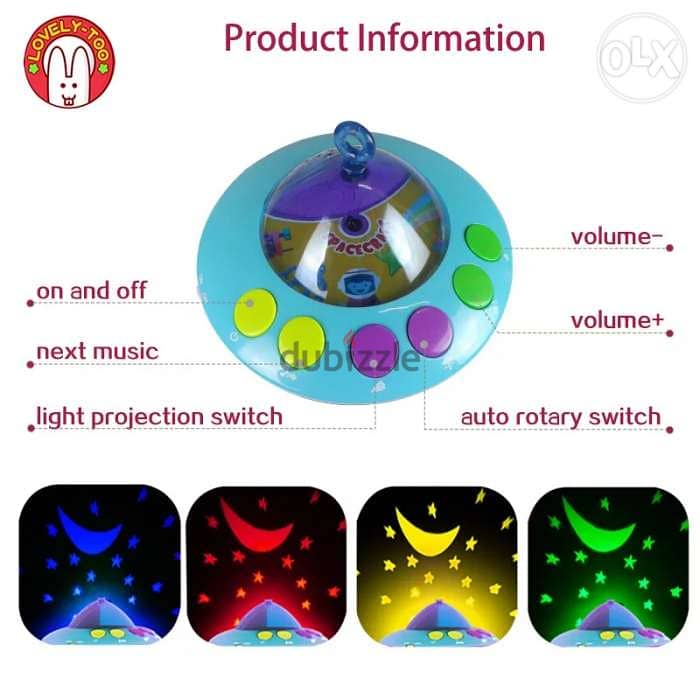 Baby Toys For Newborn Crib Bed Bell With Light & Music 2