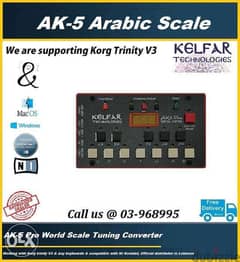 Korg with kelfar AK-5 pro arabic scale tuning converter