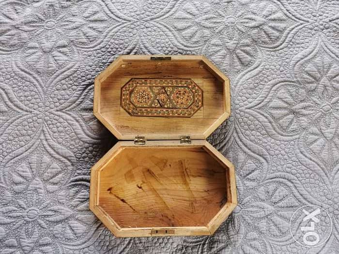 Vintage marquetry box 1920s 1