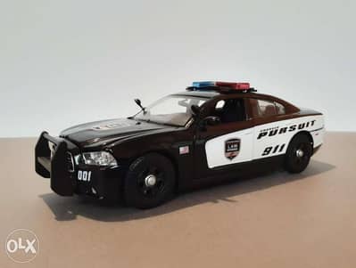 Dodge Charger 911 Pursuit diecast car model 1:24