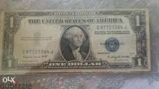 One USA Silver Certificate Banknote year 1935 G 0