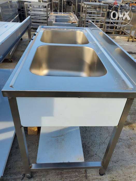 Stainless Steel sink and tables 304,3016 heavyduty 4