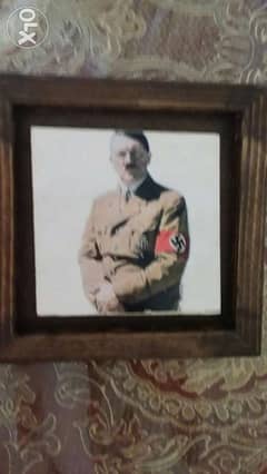 Adolf Hilter photo on Rock Square 15 cm length&15 cm width with Cadre 0