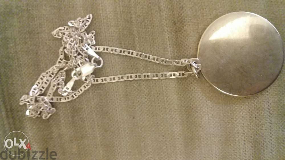 Lebanon Memorial Pendant with the Phencian ship & Silver neckless 1