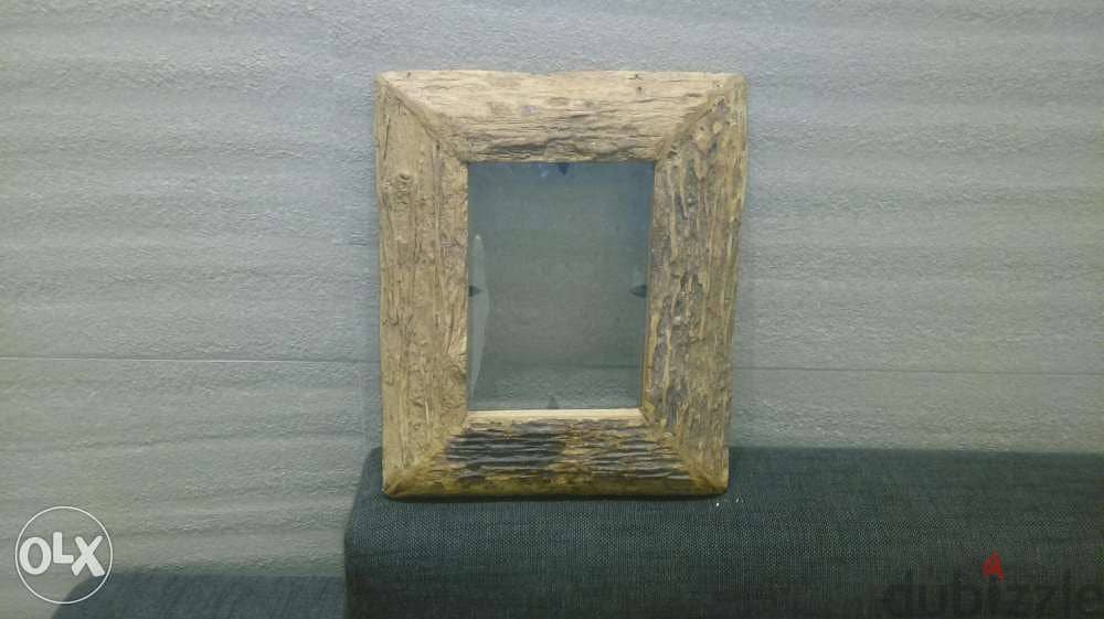 كادر صورة خشب طبيعي real wood photo frame) 1