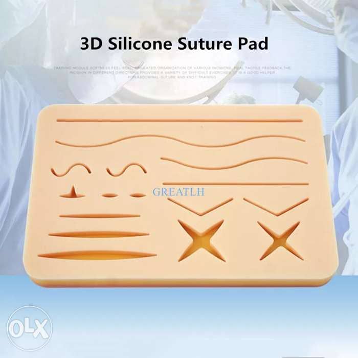 Skin Suture Practice Silicone Pad with Wound Simulated Surgical Traini 3