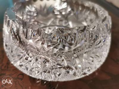 Vintage crystal Ashtray