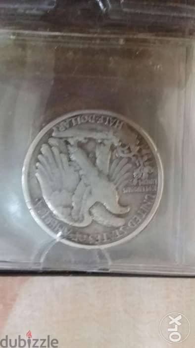 USA Half Dollar Silver Walking year 1945 weight 12.5 grams 1