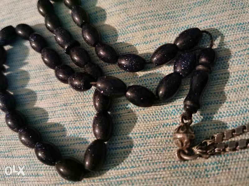 Black Sunstone rosary 2