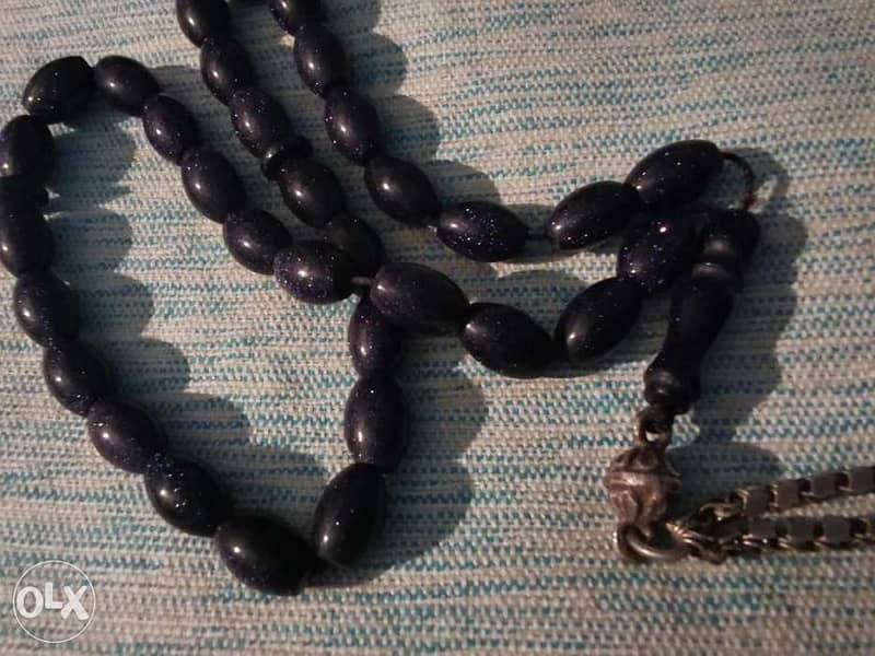 Black Sunstone rosary 4