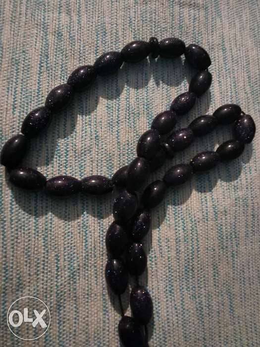 Black Sunstone rosary 5