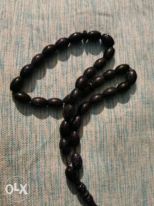 Black Sunstone rosary 7