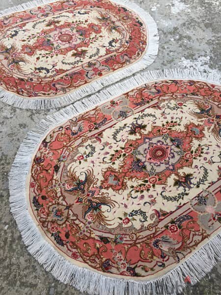 سجاد عجمي. تبريز حرير. Persian Carpet. Tapis. Hand made 2